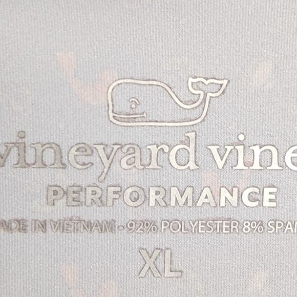 Vineyard Vines Light Blue Polo with Whale Pattern - Picture 3 of 4